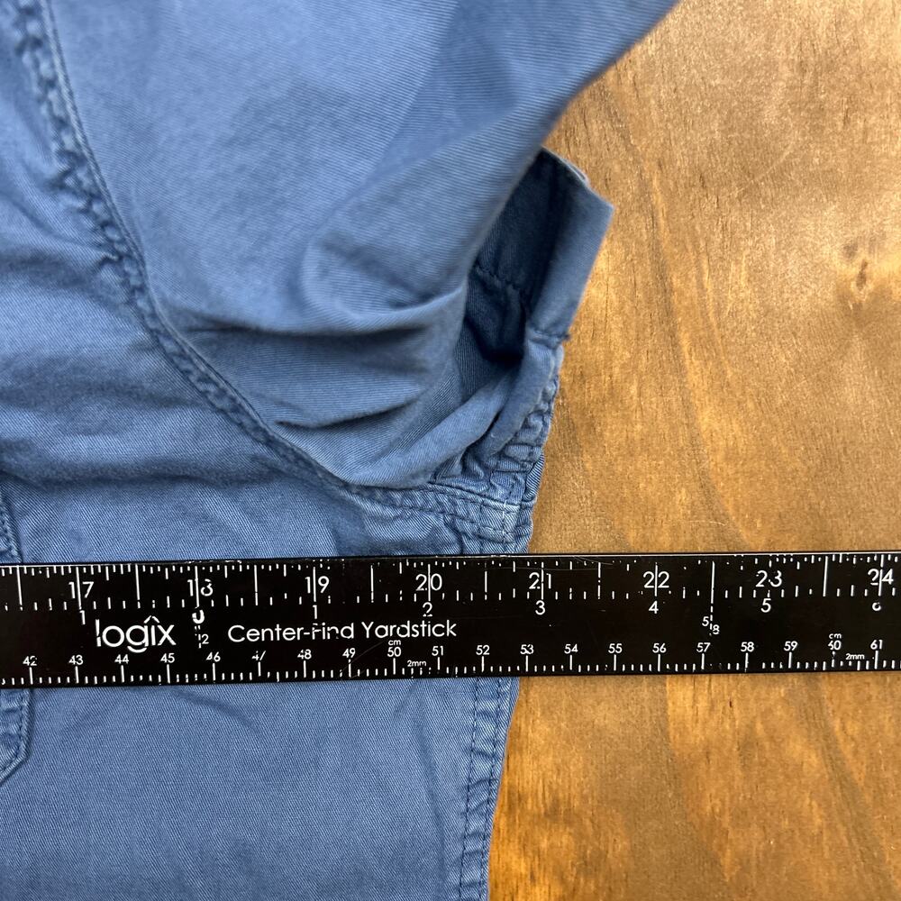 American Eagle Mens Shirt Blue Short Sleeve Collared Button Down 100% Cotton M - Picture 7 of 10